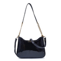 Single Comparment Black Women Sling Bag